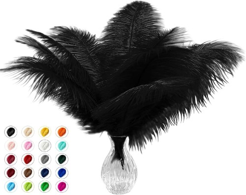Natural black ostrich - natural,